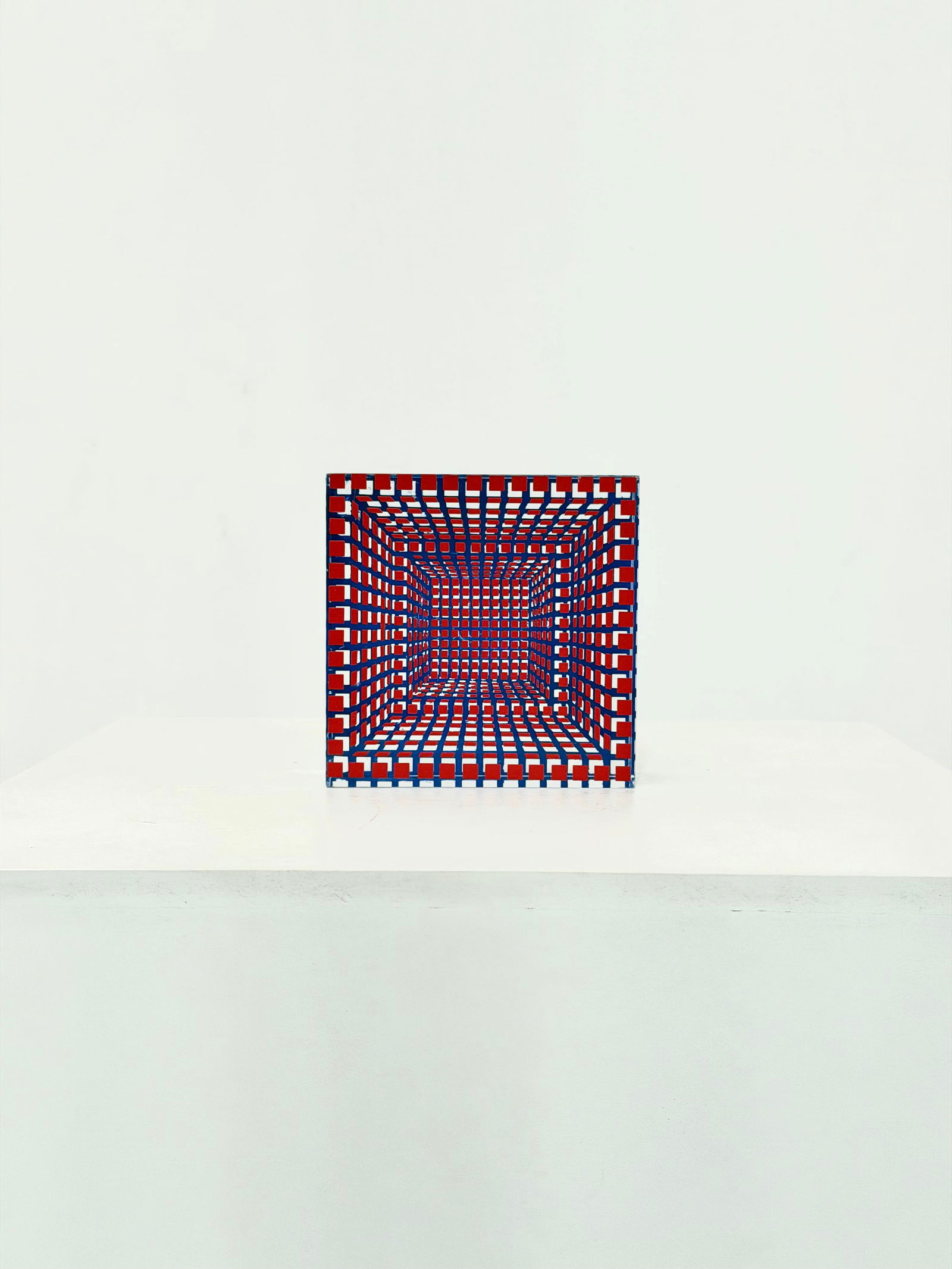 VICTOR VASARELY, Moiré II, 1980: Artist: Victor VasarelyTitle: Moiré IIYear: 1980Medium: Screenprinted AcrylicDimensions: Edition: Uniquie WorkCreated in 1980, Moiré II belongs to Victor Vasarely’s mature period, when the artist
