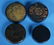 311: Four 19th Century Paper Mache Snuff Boxes