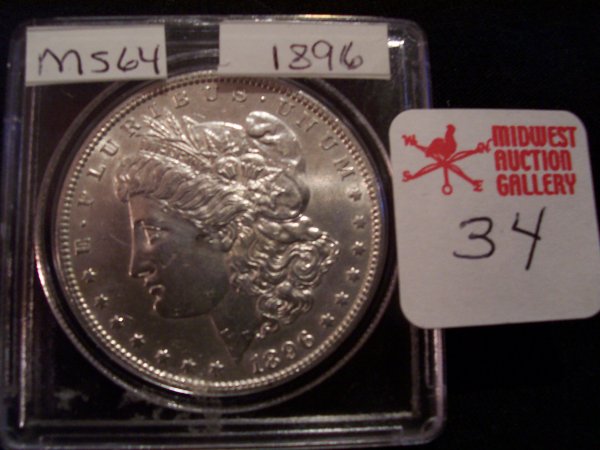 Morgan Silver Dollar, 1896