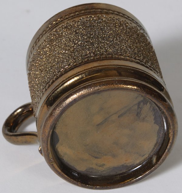 Circa 1840 Copper Luster Miniature Pottery Cup - 2