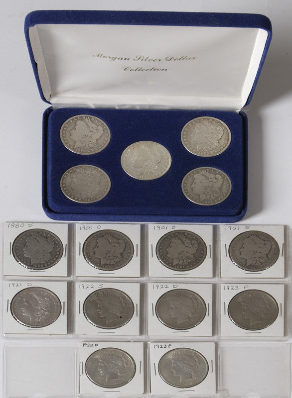Collection Of 15 Silver U.S. Dollars