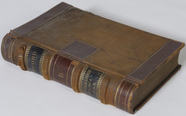 Dated 1877 Odd Fellow's Recorded Minutes in Book F