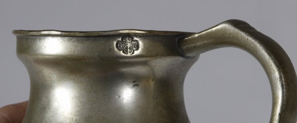 Circa 1826 George IV Baluster Half-Pint Pewter Tan - 3