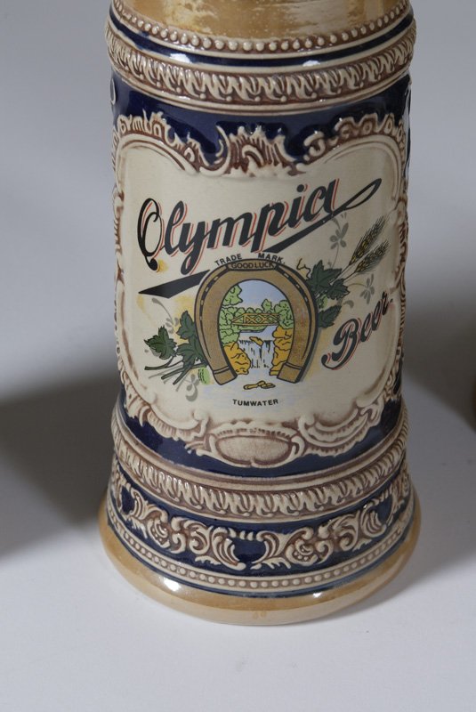 Collection Of 4 20th C. Porcelain Beer Steins - 2