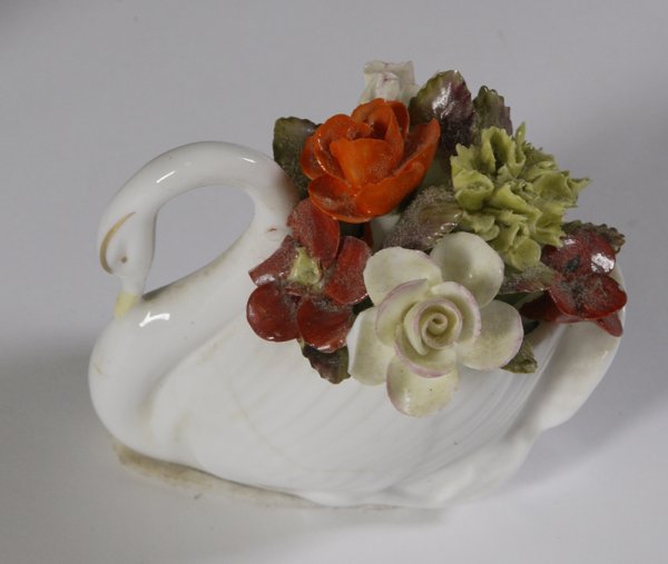Collector's Lot Of 7 Floral Porcelain Table Articl - 5