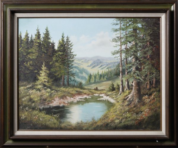 Alice E. Wiepert (20th C.) American School, Oil on