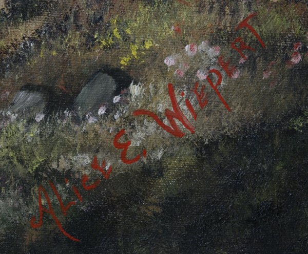 Alice E. Wiepert (20th C.) American School, Oil on - 2