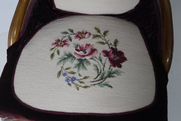 Victorian Upholstered Lady's Slipper Chair - 2