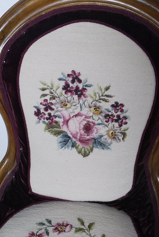 Victorian Upholstered Lady's Slipper Chair - 3