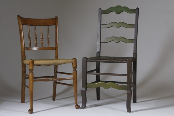 Collectors Lot of 2 1930s American Side Chairs