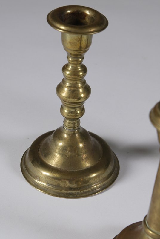 Collector's Lot Of 3 19th C. Brass Candlesticks - 3