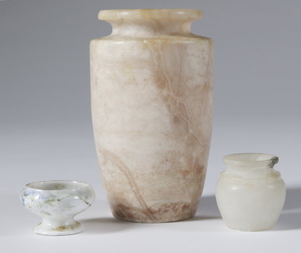 Collection Of 3 Porcelain And Marble Table Article