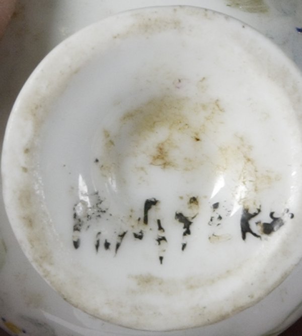 Collection Of 3 Porcelain And Marble Table Article - 2