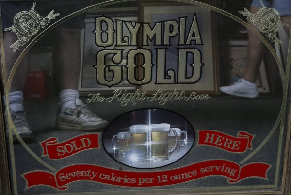2 Olympia Beer Framed Wall Mirrors - 3