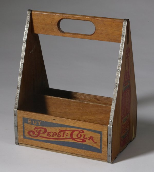 Vintage Wood Pepsi Cola Bottle Carrier