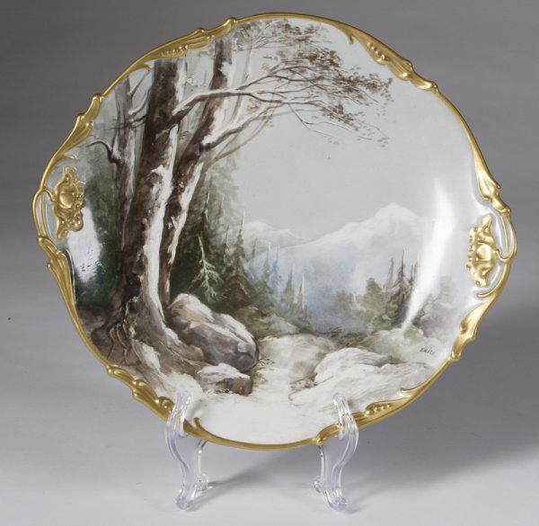 Emile Of Jean Pouyat Hand Paint. Limoges Plate