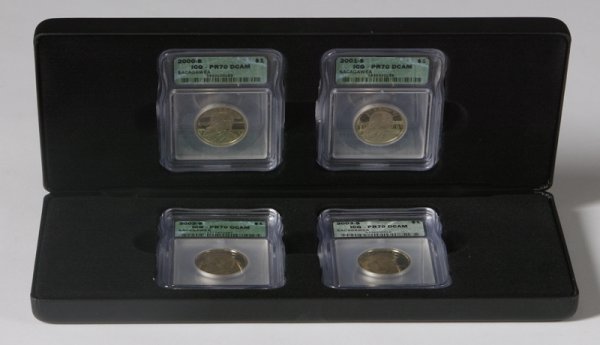 2000-S thru 2003-S Sacagawea, PR70 DCAM