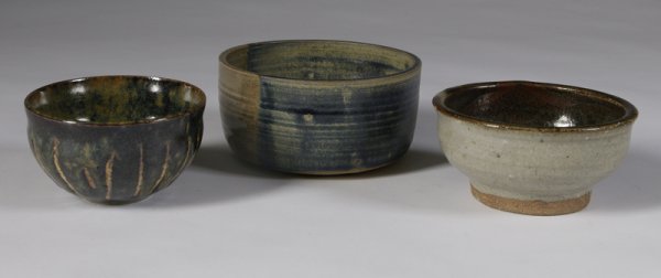 3 Contemporary Art Pottery Studio Bowls