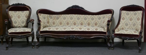 Exceptional 3 Piece Victorian Parlor Suite