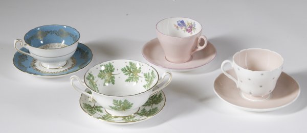 4 Shelley Cups & Saucers