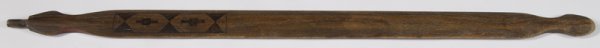 Plain Wood Indian Pipe Stem w/Burn Decorations