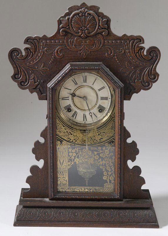 288 Antique E. Ingraham Gingerbread Mantle Clock Nov 01, 2009 Midwest Auction Galleries