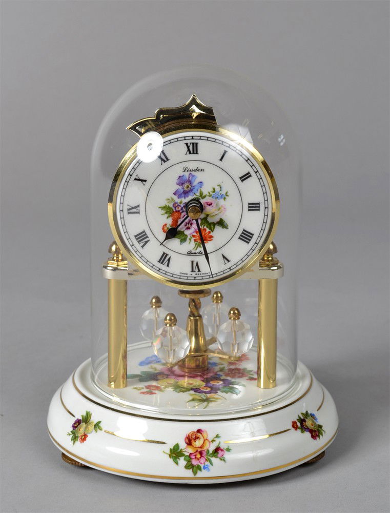 437 Linden Porcelain Dome Clock