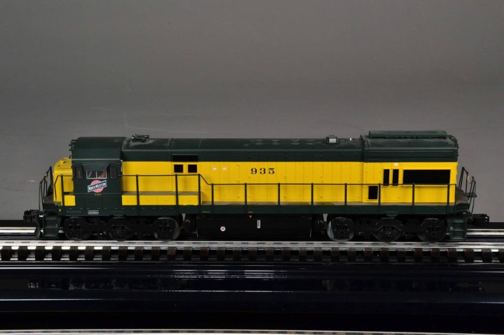 LIONEL C&NW DIESEL LOCOMOTIVE: Diesel locomotive U30-C with Trainmaster command control, Odyssey system for speed control, two motors, Rail sounds with crew talk and tower com, directional lighting, electro couplers, (6-28241)paint