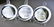 (3) Danbury Mint Sterling & 24K Gold Limited Edition Pl
