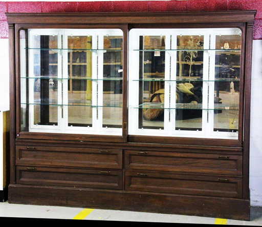 463: Antique General Store Display Cabinet - 463: Antique General Store Display Cabinet