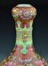 371: Chinese Famille Rose Garlic Head Vase - 3