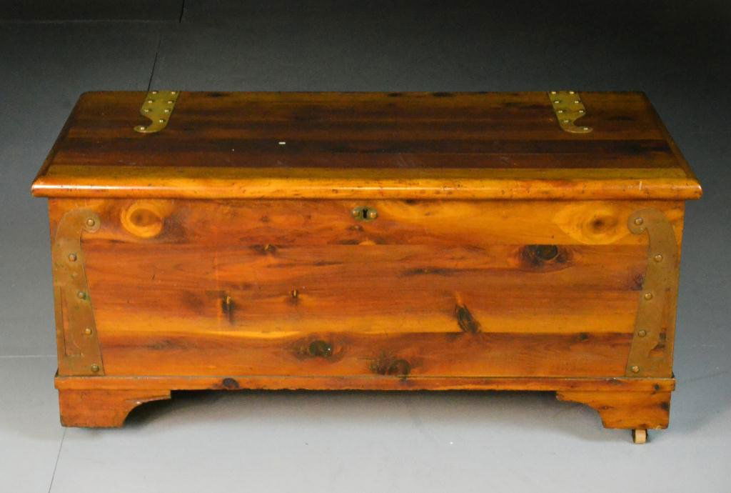 40 Cedar Chest with Copper Strapping Nov 10, 2012 Midwest Auction
