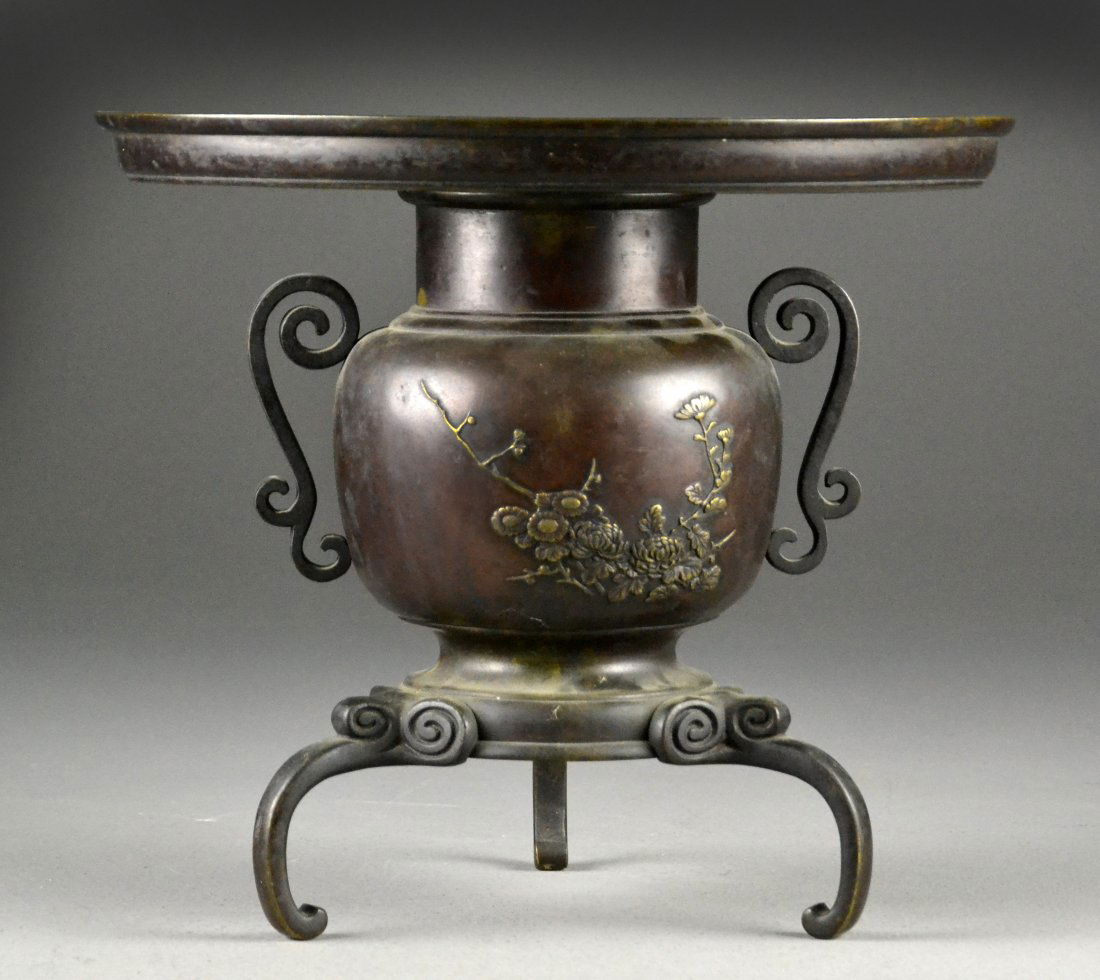 Japanese Meiji Bronze Ikebana Usabata Vase Apr 28, 2013 Midwest
