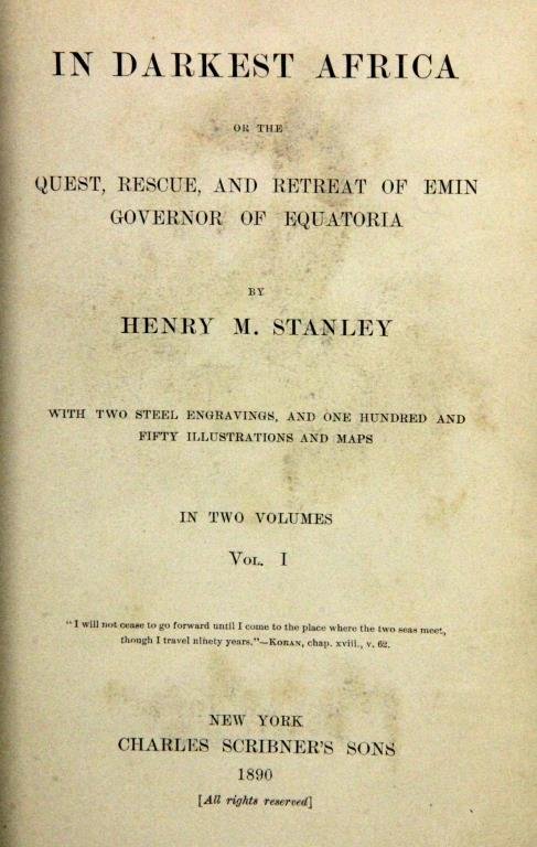 1890 In Darkest Africa, Vol. 1 & 2, By Sir Henry M. S - 2
