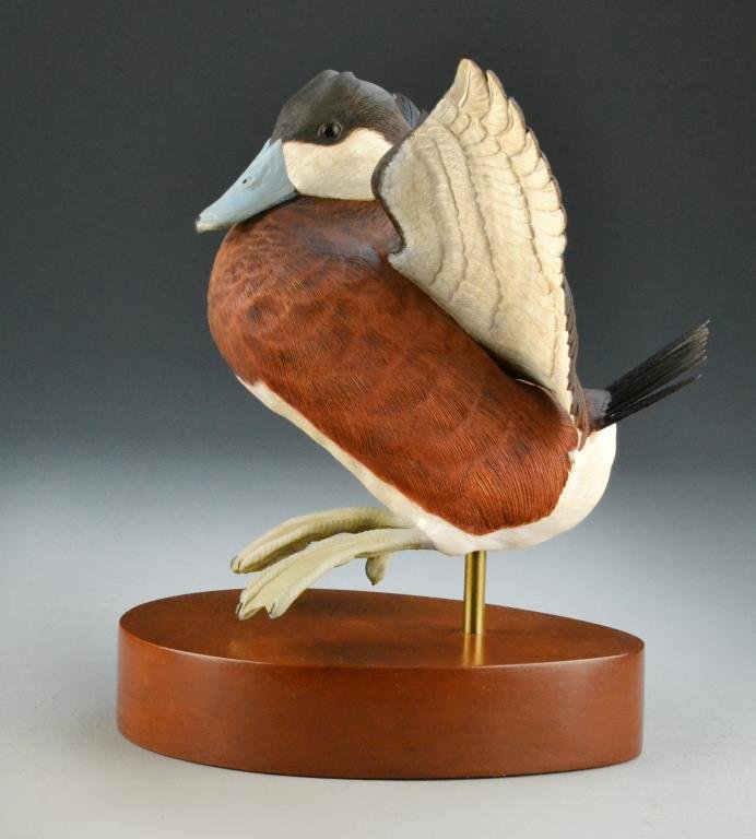 Eric Kaiser Finely Carved Ruddy Duck - 4