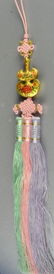 22K Gold & Enamel Chinese Tassel
