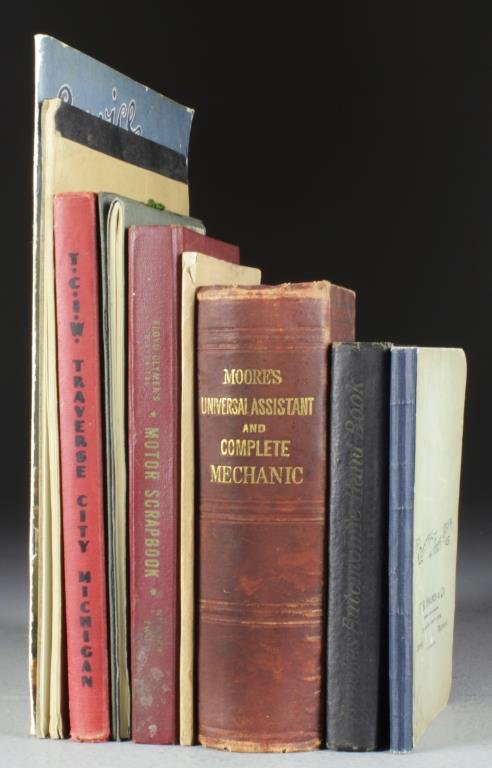 (10) Early 20th C. Auto, Tractor, Mechanical, Etc.: To include ten early 20th century books & booklets: Service Motor Trucks Co., Cleveland Tractor, Russel Wheel & Foundry Co. Detroit, Economical Fire Resisting Construction, 1892, Catalogue of Moulded 
