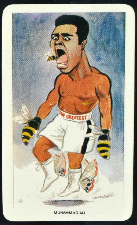 1979 Vernorlandus Muhammad Ali Card: A 1979 Vernorlandus Muhammad Ali card Ltd #3, with a Gem Grading Inc. grading of 10 Gem Mint, 3" H 1.75" W