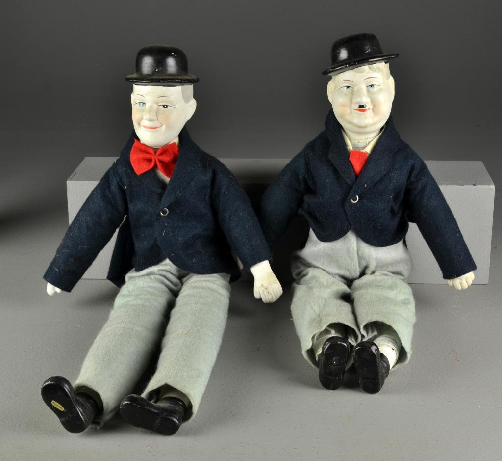laurel and hardy dolls