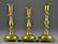 (3) 18th C. American or Continental Candlesticks