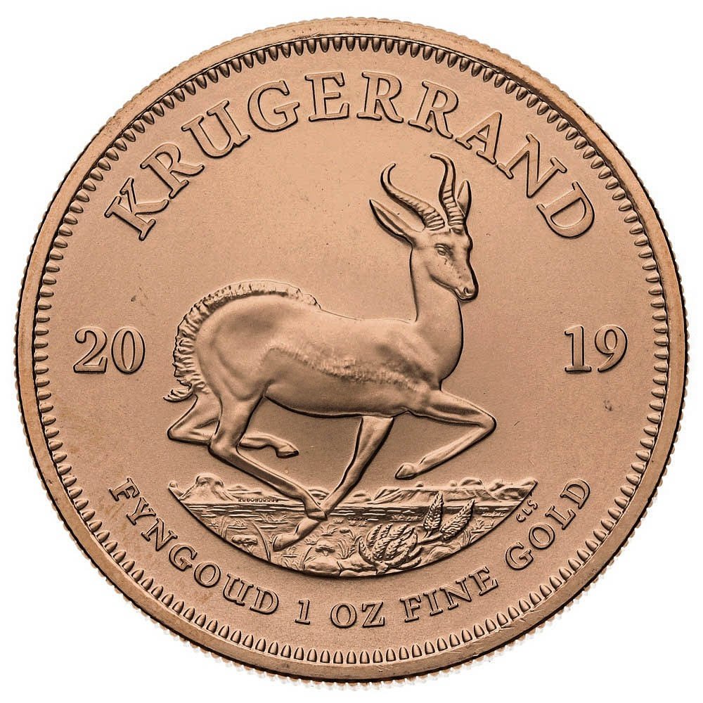 2019 1oz Gold Krugerrand Coin: This lot features of a sold 22k Gold coin. This item comes securely packaged and the lot will be sent via insured express shipping.