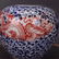 A BLUE WHITE UNDERGLAZE RED PORCELAIN PENWASHER WITH - 2
