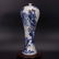 A QIANLONG MARK BLUE WHITE VASE WITH LANDSCAPE PAINTING
