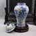 A BLUE WHITE GENERAL TANK WITH CHARACTER PAINTING - 2