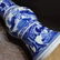 A QIANLONG MARK BLUE WHITE VASE WITH CHARACTER PAINTING - 4