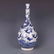 A QIANLONG MARK BLUE WHITE VASE WITH DRAGON PAINTING - 2