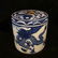 A QIANLONG MARK BLUE WHITE TEA CADDY WITH DRAGON - 2