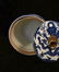A QIANLONG MARK BLUE WHITE TEA CADDY WITH DRAGON - 4