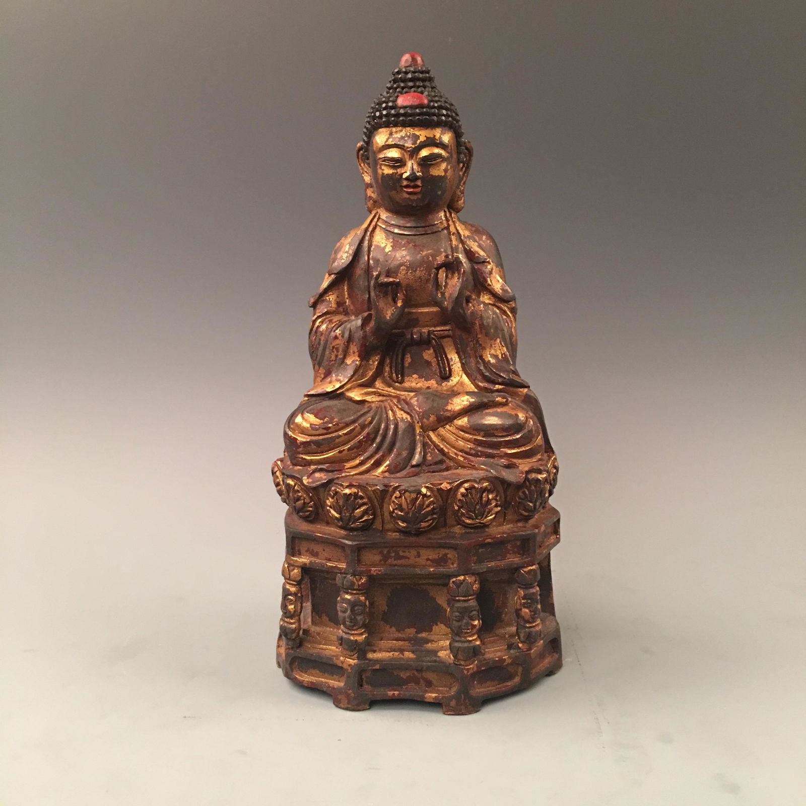 Chinese Gilded Bronze Buddha (1 of 10)