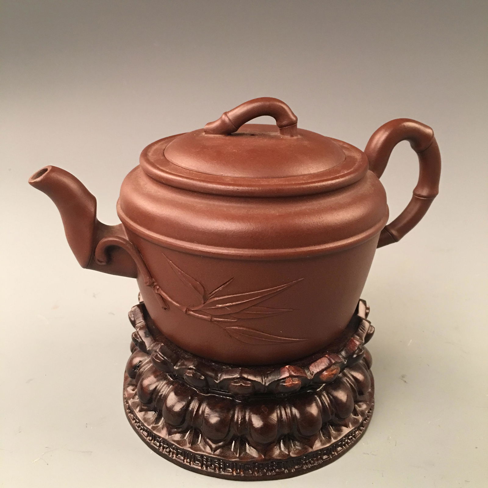 Chinese Yixing Engraved Teapot (1 of 8)